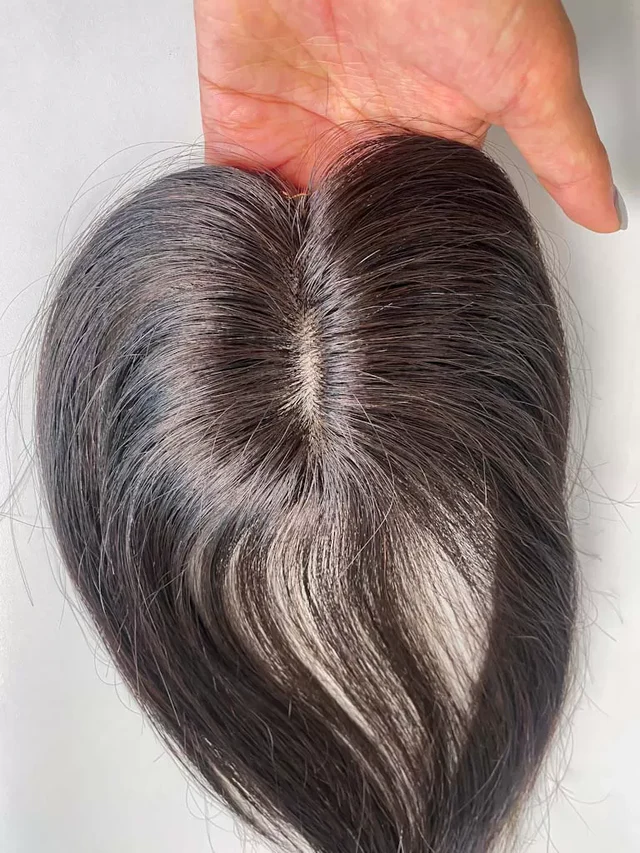 Srhairfeelers Mini Scalp Topper – 2×3 Silk Base Hair Topper